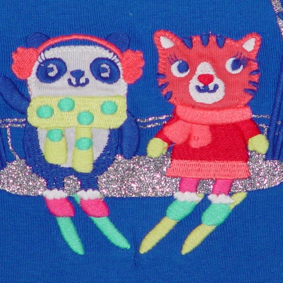 NWT Gymboree 2T or 3T top jeans Color Happy blue snow much fun set outfit - Picture 10 of 10